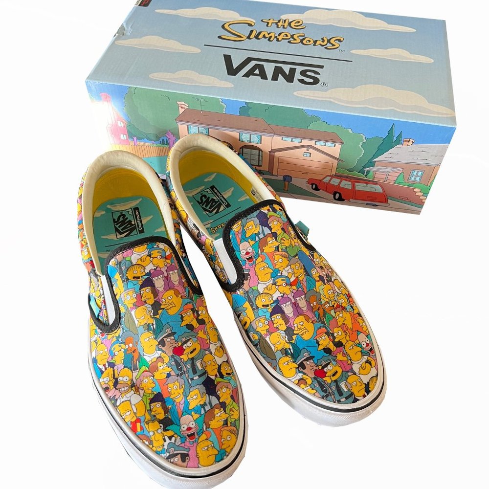 Limited Edition 2020 Vans Simpsons Slip-on Shoes Men's size 11.5